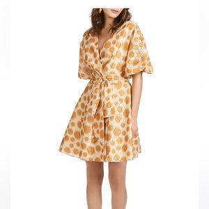 Sachin & Babi Gold/yellow polka dot dress
